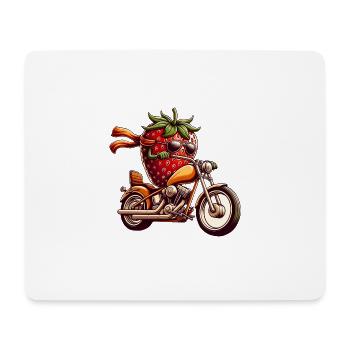 Motorrad Gurken Abenteuer Freiheit - Mousepad (Querformat) - Weiß - Vorne