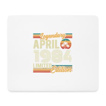 April 1984 42nd Anniversary Gift - April 1984 - Mouse Pad (horizontal) - white - Front