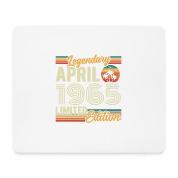 April 1965 61st Birthday Gift - April 1965 - Mouse Pad (horizontal) - white - Front