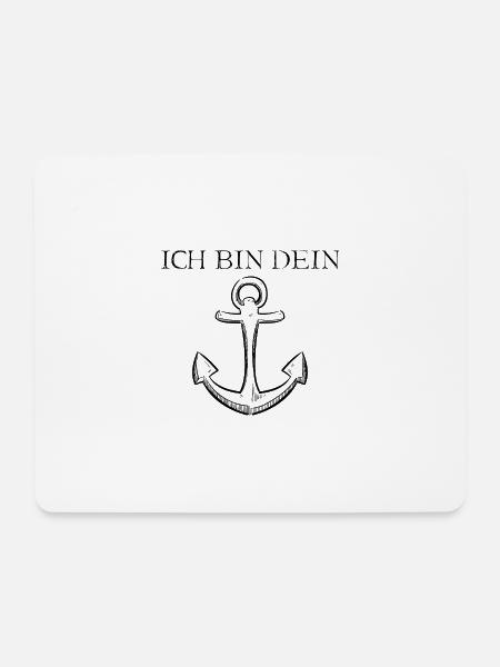 Ich bin dein Anker - Mousepad (Querformat) - Weiß