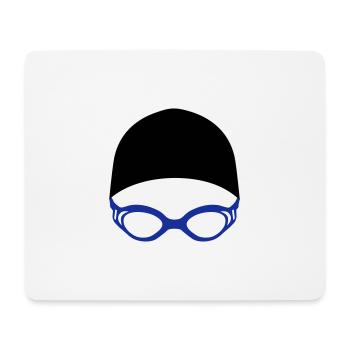 Schwimmen - Mousepad (Querformat) - Weiß - Vorne