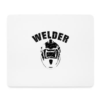 Welder Team schwarz - Mousepad (Querformat) - Weiß - Vorne