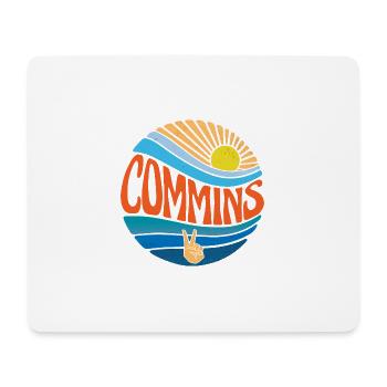Commins Shirt Vintage Sunset Commins Groovy Tie - Tapis de souris (format paysage) - blanc - Devant