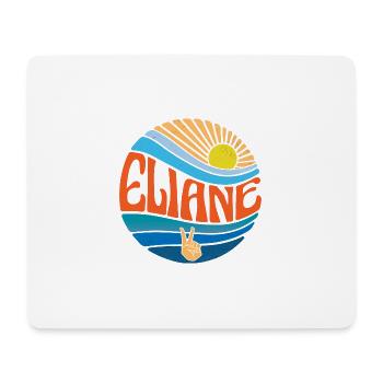 Eliane Hemd Vintage Sunset Eliane Groovy Tie Dye - Mousepad (Querformat) - Weiß - Vorne