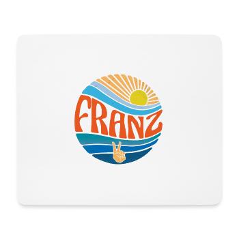 Franz Hemd Vintage Sunset Franz Groovy Tie Dye - Mousepad (Querformat) - Weiß - Vorne