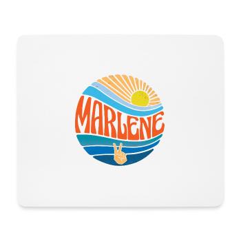 Marlene Shirt Vintage Sunset Marlene Groovy Tie - Mouse Pad (horizontal) - white - Front