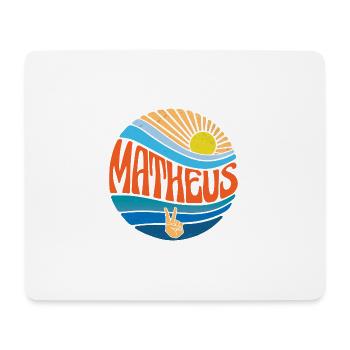 Matheus Chemise Vintage Sunset Matheus Groovy Cravate - Tapis de souris (format paysage) - blanc - Devant