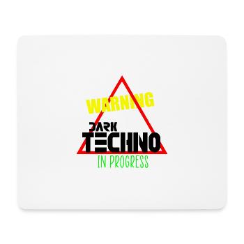 Düsterer Techno in Arbeit - Mousepad (Querformat) - Weiß - Vorne