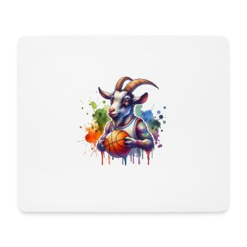 Ziege Basketball Team Spieler Sport - Mousepad (Querformat) - Weiß - Vorne