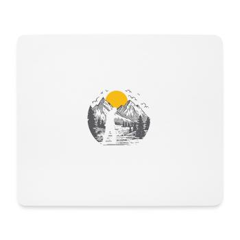 Tausche Arbeit gegen Metalldetektor Sondelgänger - Mousepad (Querformat) - Weiß - Vorne