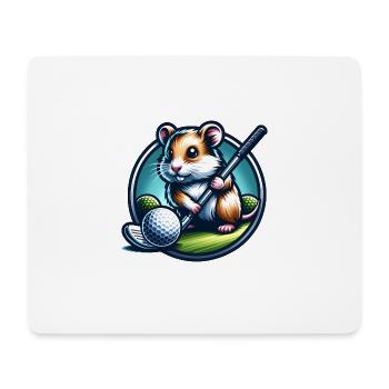 Lustiger Berner Sennenhund Golfspieler Design - Mousepad (Querformat) - Weiß - Vorne