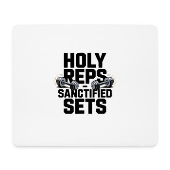 Christian Fitness: Sacred Repetitions - Mouse Pad (horizontal) - white - Front