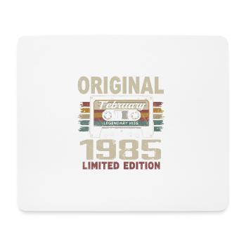 Februar 1985, Februar 1985 Geburtstagsgeschenk - Mousepad (Querformat) - Weiß - Vorne