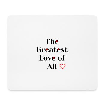 Größte Liebe für alle - Mousepad (Querformat) - Weiß - Vorne
