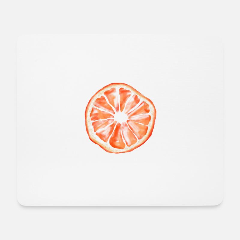 Grapefruit - Mousepad (Querformat) - Weiß