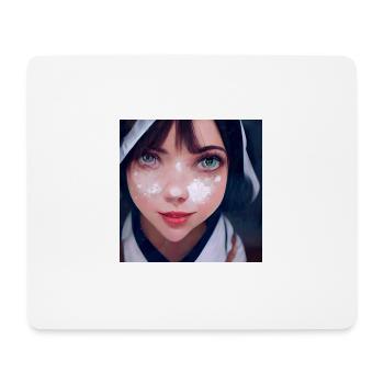 Manga Girl - Tapis de souris (format paysage) - blanc - Devant