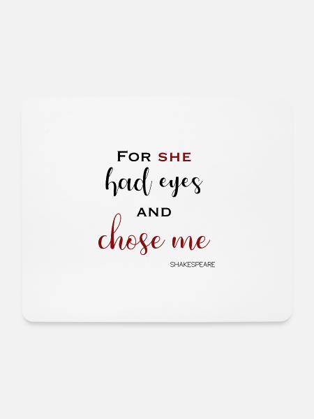 Shakespeares Satz - Mousepad (Querformat) - Weiß