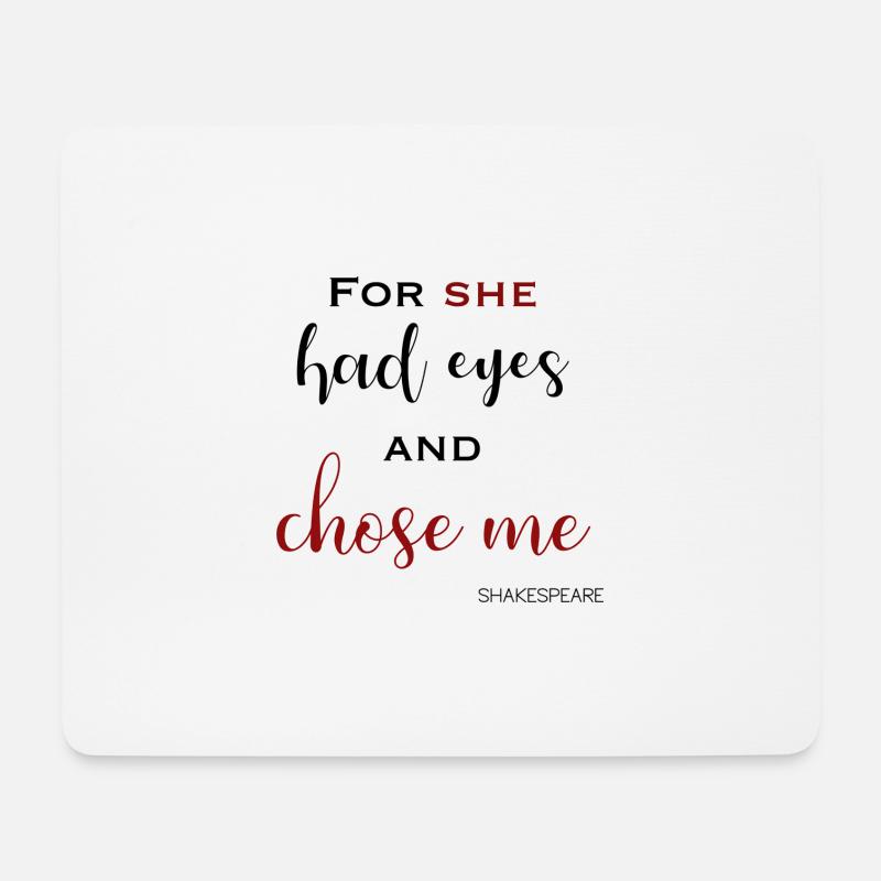 Shakespeares Satz - Mousepad (Querformat) - Weiß