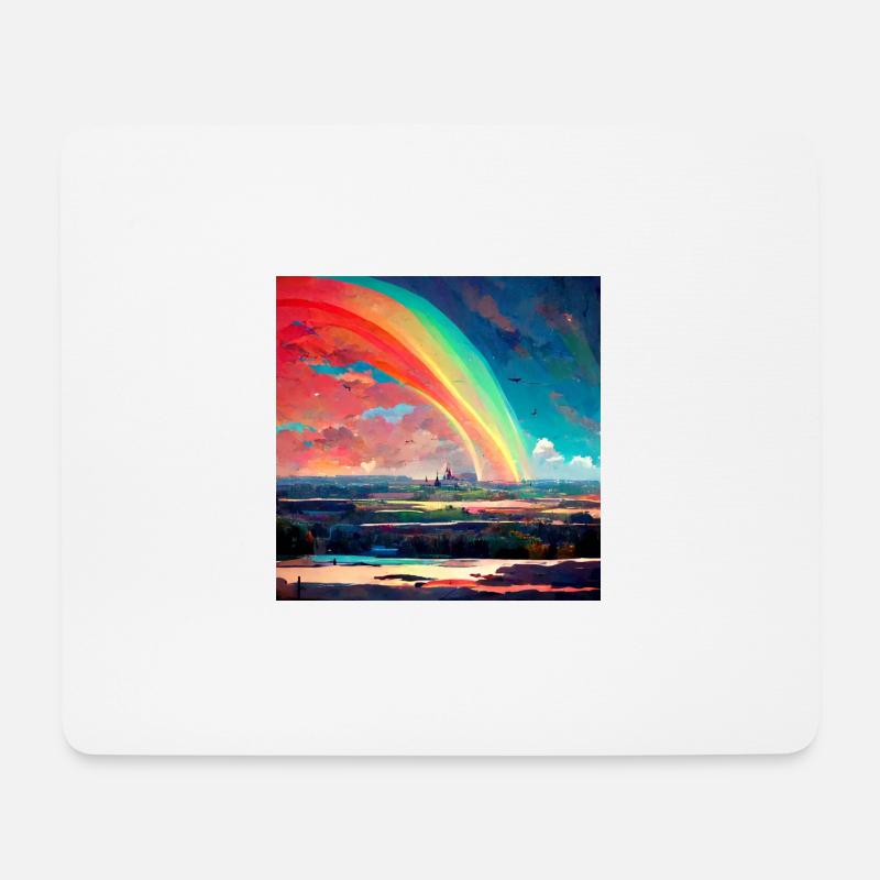 somewhere over the rainbow - Mousepad (Querformat) - Weiß