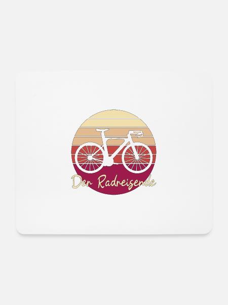 Radreisender Radreise Reise Geschenk - Mousepad (Querformat) - Weiß