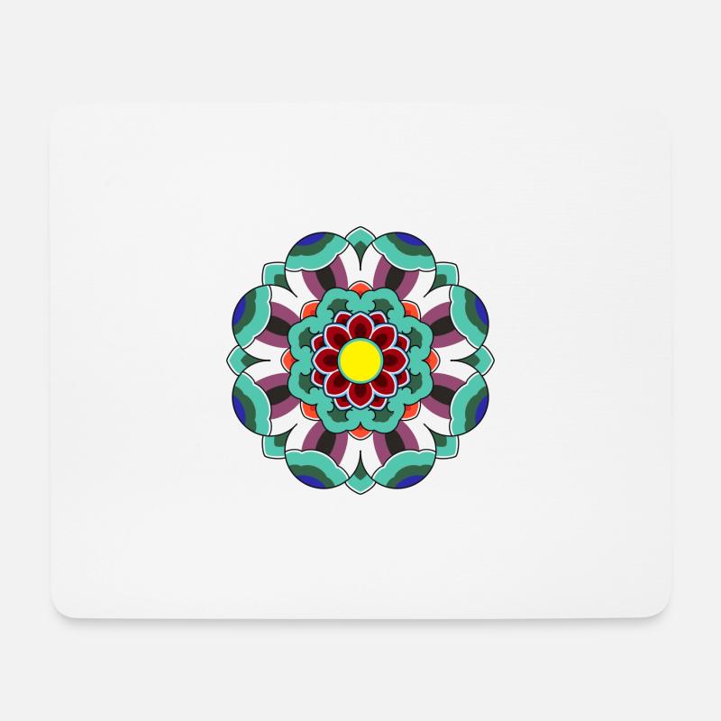 Dancheong 단청 - single (Ver.2) - Mousepad (Querformat) - Weiß