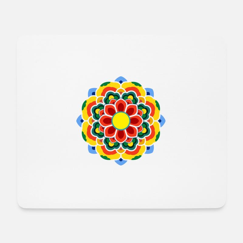 Dancheong 단청 - single (Ver.6) - Mousepad (Querformat) - Weiß