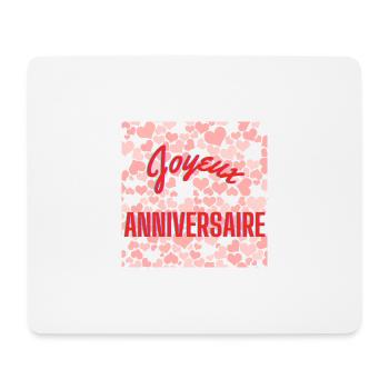 BIRTHDAY,HAPPY BIRTHDAY,HAPPY BIRTHDAY - Mouse Pad (horizontal) - white - Front