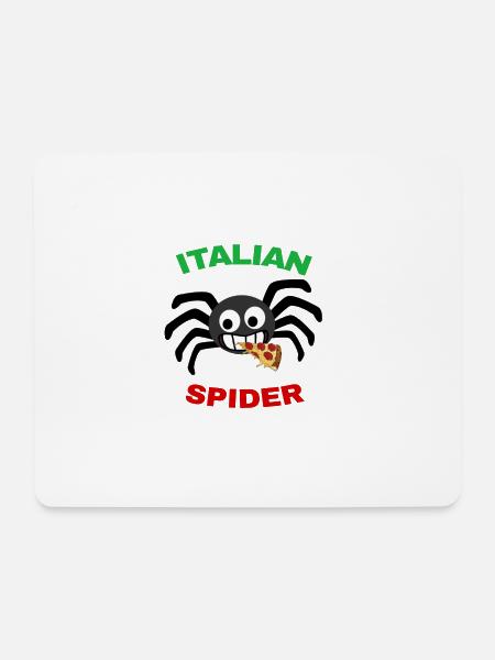 Spider Spider Funny Italy - Mouse Pad (horizontal) - white
