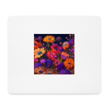 Amazing group of Magic desert flowers - Mouse Pad (horizontal) - white - Front