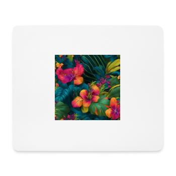 Amazing group of magic flowers - Mouse Pad (horizontal) - white - Front