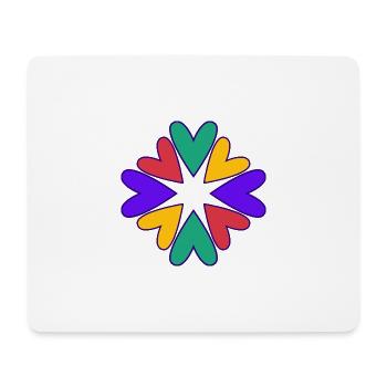 MAMA. MUTTERTAG. SCHÖNEN MUTTERTAG. ICH LIEBE DICH - Mousepad (Querformat) - Weiß - Vorne