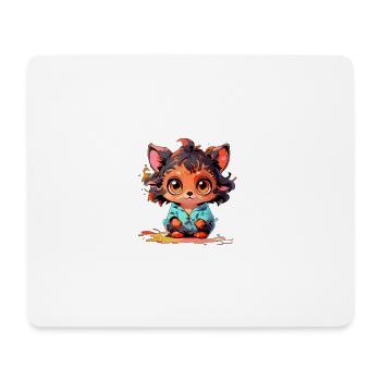 Der kleine Fuchs - Mousepad (Querformat) - Weiß - Vorne