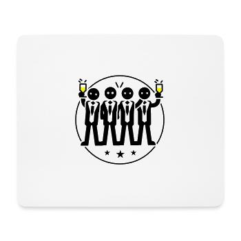 Bachelor Groom Team Bachelors - Mouse Pad (horizontal) - white - Front