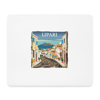 Lipari Italien: Traumstrand Sommerurlaub - Mousepad (Querformat) - Weiß - Vorne