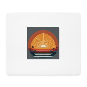 Sunset - Mousepad (Querformat) - Weiß - Vorne