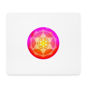 Kordulah Crystal Mandala - ElshaddaiShikaina - Mouse Pad (horizontal) - white - Front