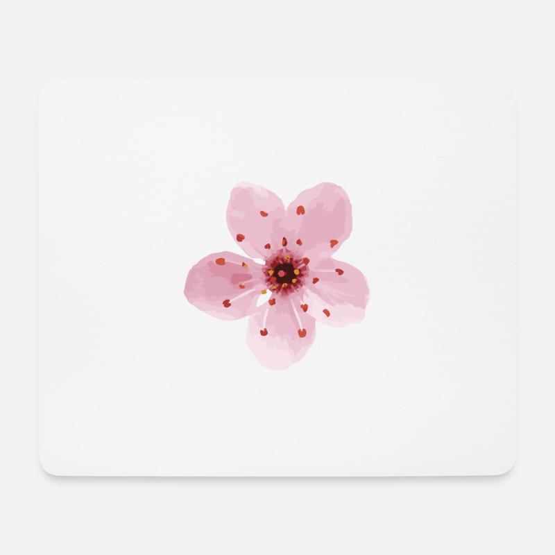 cherry blossom - Mousepad (Querformat) - Weiß