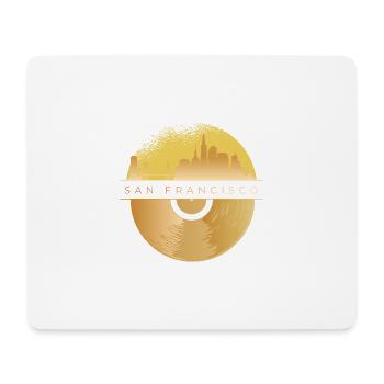 San Francisco Vinyl Record Gift - Mouse Pad (horizontal) - white - Front