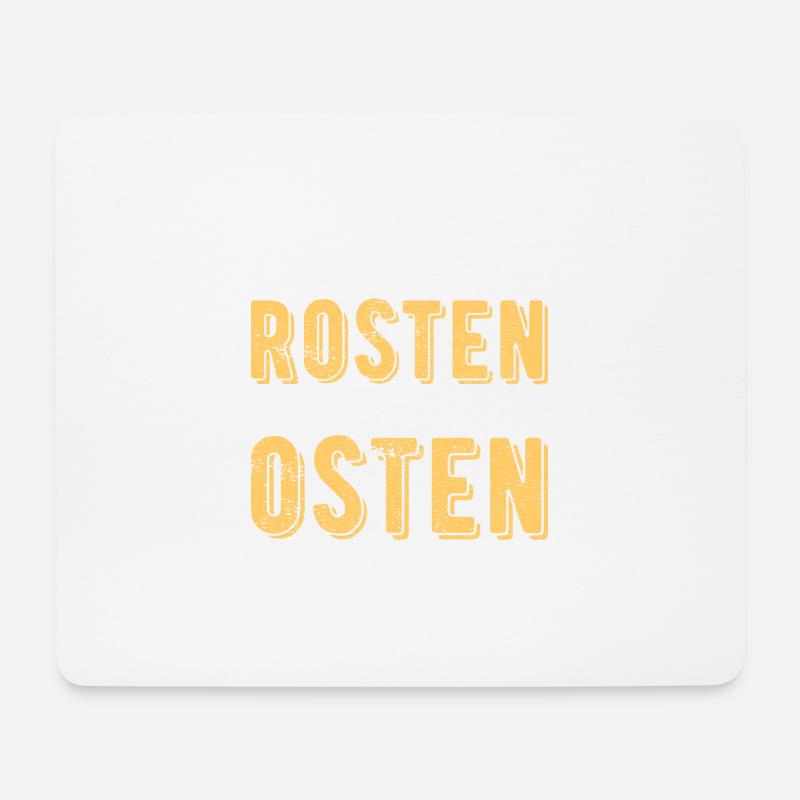 auch wenn wir rosten wir bleiben im Osten Geschenk - Mousepad (Querformat) - Weiß