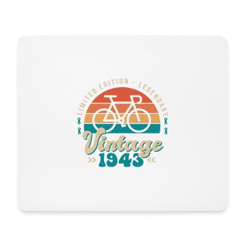 1943 Anniversary 80 Years cycling - Mouse Pad (horizontal) - white - Front