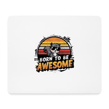Funny Squirrel Animal Design - Mouse Pad (horizontal) - white - Front