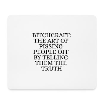 Pissing off people with truth - Tapis de souris (format paysage) - blanc - Devant