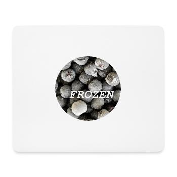Frozen Chokeberry Kreis-Tippfehler-Kunst - Mousepad (Querformat) - Weiß - Vorne
