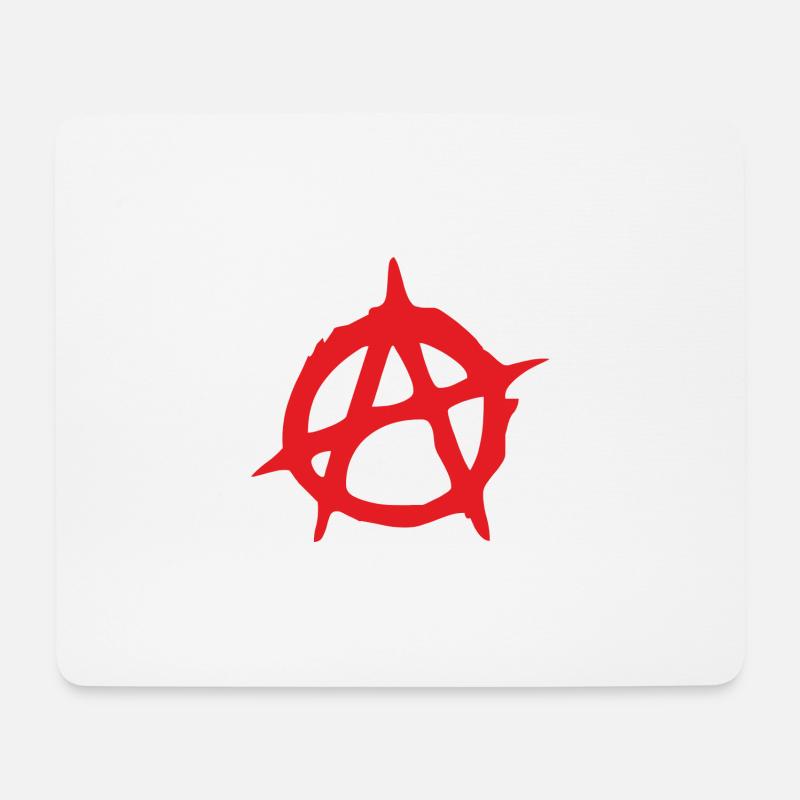 Anarchy Red - Mouse Pad (horizontal) - white