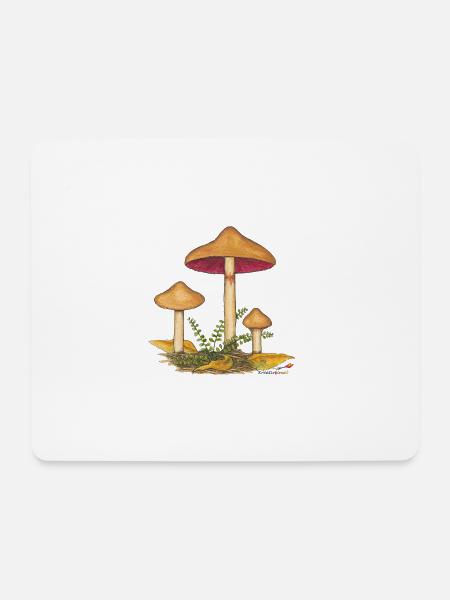 Blutblättriger Hautkopf - Mousepad (Querformat) - Weiß