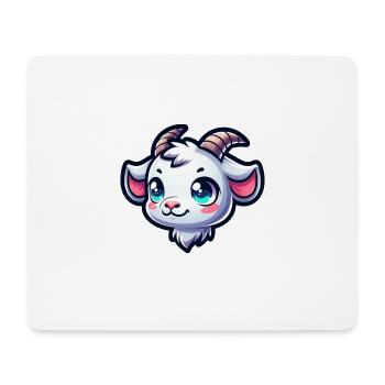 Süße Ziege Tierliebhaber Bauernhof Spaß - Mousepad (Querformat) - Weiß - Vorne