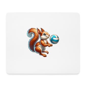 Joueur de volley-ball Squirrel Nuts - Tapis de souris (format paysage) - blanc - Devant
