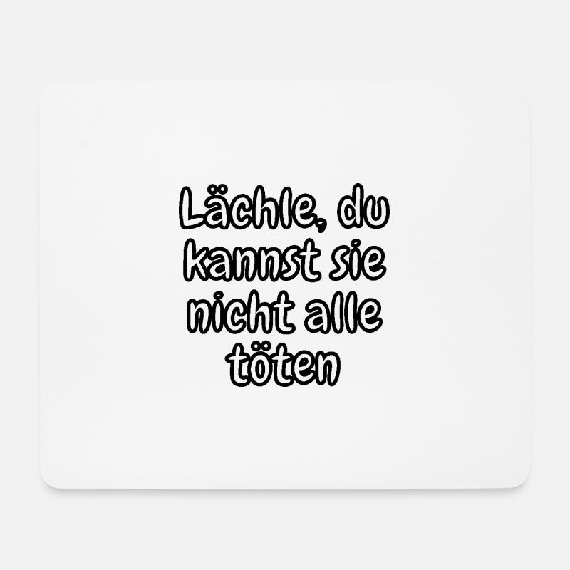 lustiges Spruch T-shirt – Dein Statement-Shirt - Mousepad (Querformat) - Weiß