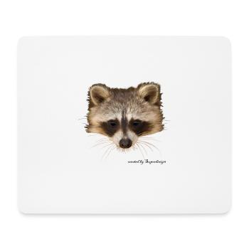 racoon - Mouse Pad (horizontal) - white - Front