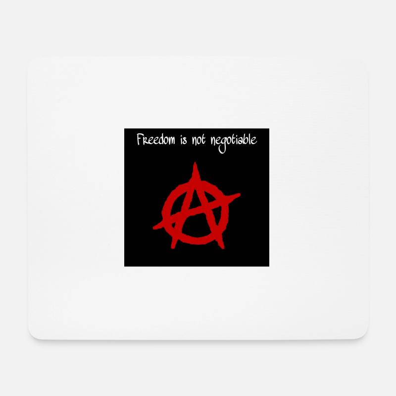 ANARCHIE - Mousepad (Querformat) - Weiß
